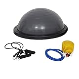 Baumarktplus Balance Half Ball Trainingsball Gymnastikball 60 cm x 18 cm (Grau)