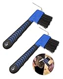 HZAOPZE 2 pcs Hufauskratzer mit Bürste 2 in 1 Hufauskratzer Pferdepflege...