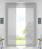 2er Set Schiebegardinen Flächenvorhänge Vorhang Gardine Schiebe HxB 245x60 cm...