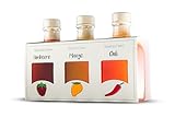 FOODOKO FINEST - Balsamico Essig Creme Geschenkset mit Himbeer-, Mango- & Chili...