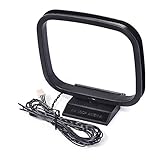Eightwood AM Loop Antenne Zimmerantenne 3 Pin-Antenne für Sony HiFi-Serie Sharp...