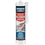 PRONOVA Montagekleber, weiß, 435g Baukleber mit starker Anfangshaftung,...