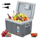 WOLTU 40L Kühlbox Thermobox mit Rollen, Elektrisch 12V & 230V, Kühlt & Wärmt...