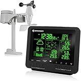 Bresser Wetterstation Funk mit Außensensor Wetter Center 5-in-1 mit 5,7 Zoll...