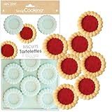 ScrapCooking - Silikonform für 11 Tartelettes - Backform für Kekse &...