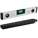 Neoteck Wasserwaage Digitaler LCD Wasserwaage 16 Zoll 400mm LED Winkelschmiege...