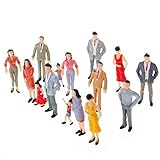 100 stücke Passagier People Figuren, lackierte Figuren für Modellzüge, 1: 150...