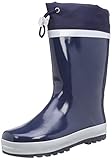 Playshoes Unisex Kinder Naturkautschuk Gefüttert Gummistiefel, marine, 26/27 EU