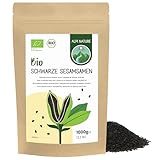 Alpi Nature Sesamkörner Schwarz BIO 1kg, bio Sesam schwarz, schwarzer Sesam,...