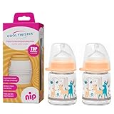 NIP Flaschenkühler Cool Twister inkl. inkl. 2 x NIP Weithalsflasche aus GLAS...