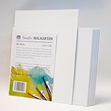 10 Stück, 40x50cm große Künstler-Leinwände zum bemalen, leere weiße...