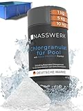 NASSWERK® Chlorgranulat für Pool 1kg | Hocheffektives Chlor Granulat für Pool...