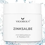 VIGOROUS® Zinksalbe gegen Pickel 60ml - Anti Pickel Creme auch für Pickel am...