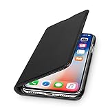 WIIUKA Echt Ledertasche - TRAVEL - für Apple iPhone X und XS mit Kartenfach,...