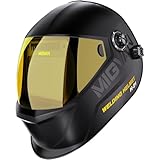 MIGVAN Schweißhelm Automatik 0,1 ms Abdunkelung,True-Color Schweißmaske,...