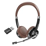 Conambo Bluetooth Headset mit Mikrofon,Kabelloses Kopfhörer mit Mikrofon mit HD...