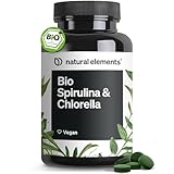 Bio Spirulina & Chlorella Presslinge – 500 Tabletten – 100% Rein &...