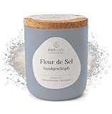 POTLUCK | Fleur de Sel handgeschöpft | Meersalz im Keramiktopf | 80g | Vegan,...
