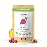 Bio OPC Traubenkern Aronia Kapseln – 120 Stück – Hochdosiert 400 mg –...