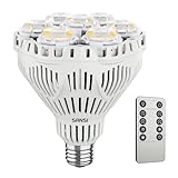 SANSI 40W Dimmbare LED Pflanzenlampe für Zimmerpflanzen, Vollspektrum E27 Grow...