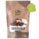 Kakaobohnen Roh Bio - 250g. Rohe Kakaobohnen Ungeröstet zum Essen aus Peru. Raw...