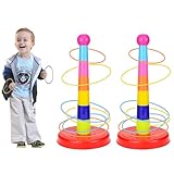 Ringwurfspiel Wurfspiel 2Set mit 30pcs Ringe, Kindergeburtstag Spiele Werfen...