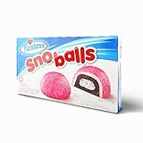 Hostess SnoBalls 6er Pack – 297g Original US Marshmallow-Kuchen – Mit...