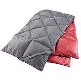 Y by Nordisk Kiby - komprimierbare Daunendecke (200 x 140 cm), Farbe: cranberry