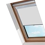 Lospitch Verdunkelungsrollo Dachfenster Rollo mit Seitenschienen für...