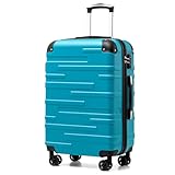 COOLIFE Hartschalen-Koffer Rollkoffer Reisekoffer Vergrößerbares Gepäck (Nur...