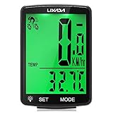 Lixada Fahrradcomputer Drahtloser multifunktionaler LCD-Bildschirm Fahrrad...