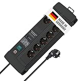 Brennenstuhl Premium-Line Steckdosenleiste 8-Fach mit Überspannungsschutz...