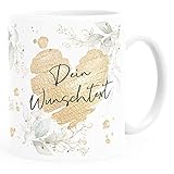 SpecialMe® Kaffee-Tasse [Wunschtext] mit Herz - soziale Berufe, Familie,...