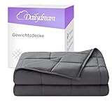Dailydream Therapie Gewichtsdecke | 135x200 | 4,5 kg | Grau | aus 100% Baumwolle...