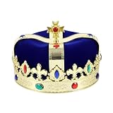 LEEMASING Königskrone Königskrone für Unisex Halloween Kostüm Abschlussball...