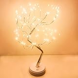 XVZ LED Lichterbaum, 108 LED Baum Lichter, USB Tischlampe Batteriebetrieben...