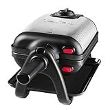 Tefal King Size Waffeleisen WM756D | Doppelwaffeleisen für 2 belgische Waffeln...