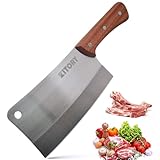 Kitory Hackmesser 18cm, Fleichmesser Extrem Scharf Chinesisches Küchenmesser,...
