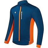 Przewalski Fahrradjacken für Herren Winter Thermo Laufjacke Winddicht...