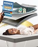 nøvera Gel Topper 180x200cm Premium | Hohes RG 50 | H3/H4 | 7-Zonen...