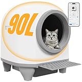 Devoko 90L Selbstreinigende Katzentoilette, Katzenklo Elektrisches mit...