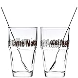 LEONARDO HOME Solo Latte-Macchiato Set, Kaffee-Gläser inklusive Löffel,...