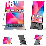 Kwumsy Laptop Bildschirm Erweiterung 16 Zoll,Tragbarer Monitor für Laptop Mit...