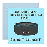 Central 23 Lustige Geburtstagskarte Mann Alexa hat gelacht - Glückwunschkarte...