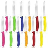 Sprifityy 12 Stück Frühstücksmesser, Brötchenmesser mit Messer...