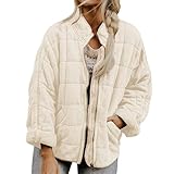 MUTYNE Women's Quilted Puffer Jackets Lightweight Zip Up Padded Coat Oversized...