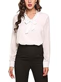Beyove Damen Classics Herbst Lockere V-Ausschnitt Lässig Hemd Basic...