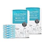 LILLYDOO hautfreundliche Einweg-Schwimmwindeln für Babys, Größe M (9-15 kg),...