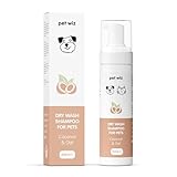 Trockenwasch - Shampoo für Haustiere - Beruhigend & Desodorierend, Natürliche...