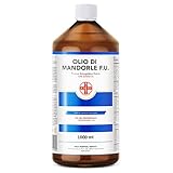 AIESI® Mandelöl Süß Ph.Eur. 100% rein kaltgepresst (1 Liter Flasche), Für...
